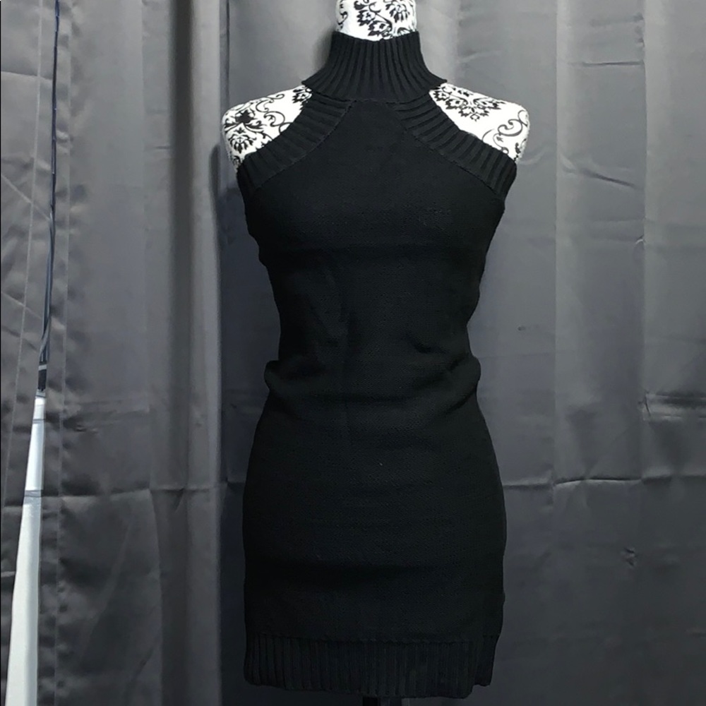 Knitted Black Dress